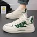 Spring Men's New Breathable High Top Small White For Male Students Trend Versatile Thick Sole Sports And Casual Board_vogvips.com