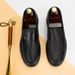 2022 Summer First Layer Sheepskin New Formal Business Leather Men's Style Casual Versatile Slip-On Shoes_vogvips.com
