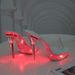 Women's Light-Up Fashion Sandals - Glow-in-the-Dark PU Slippers With Comfortable Rubber Sole, Peep-Toe Design For Casual & Party Wear_vogvips.com