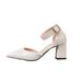 French-style Hollow Sandals, 2026 Summer New Vintage Chunky Heel Women's Closed-toe Large Size Roman Shoes, European And_vogvips.com