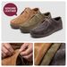 Mens Casual Dress Genuine Leather Hand-sewn Loafers Shoes Elegant Mocassins ,casual Sneakers Lace-up_vogvips.com