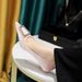 Women's Shoes Thin Heel Medium Heel Thickened Suede Shallow Mouth Pointed Metal Rhinestone Buckle Single Shoes_vogvips.com