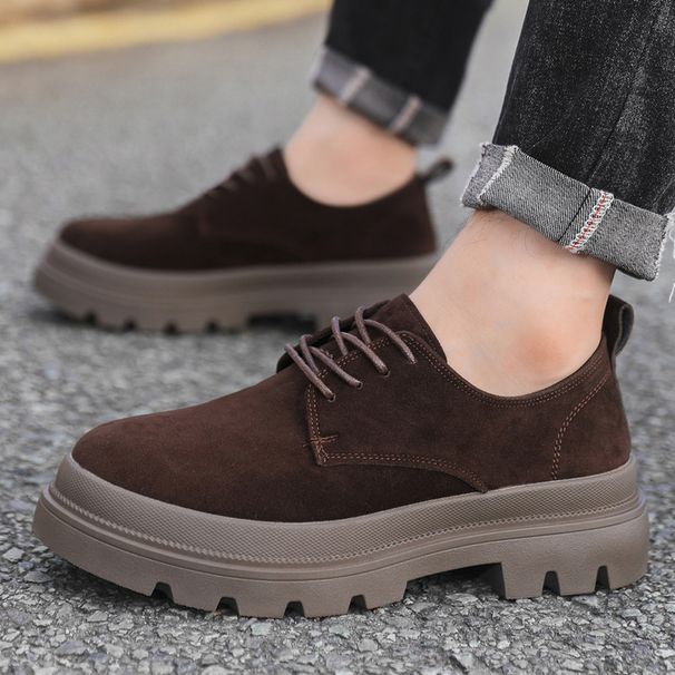 Low-top Martin Boots For Men, Autumn New Thick-soled Men's British Style Casual Shoes, High-end Versatile Work Shoes_vogvips.com