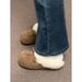 Vintage Khaki Thick-Soled Fleece-Lined Half-Slip Shoes For Women 2025 New Winter Warm Outdoor Non-Slip Furry_vogvips.com