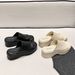 Thick Soled Slippers, Women's Ins, Trendy Soft Soles, EVA Wedge Sponge Cake, Super High Heels, Wearing Beach In A_vogvips.com
