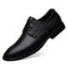 Men's Casual Leather Shoes Dress Style Thick Root Work Men's Shoes Men's_vogvips.com