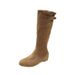 French Style Internal Height Increae Slouch For Women Slimming 2025 New Autumn High Tube Riding Over-the-Knee Long_vogvips.com