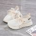 Summer Women's Shoes Breathable Hollow Mesh Shoes Women Korean Version Versatile Thick-Soled Knitted Sports Shoes Casual_vogvips.com