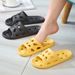 New Home Bathroom Water Drainage Slippers For Women Summer Non-Slip Hollow Out Bathing For Men Indoor_vogvips.com