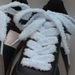 Fluffy Colorful Shoe Laces For Sneakers - Soft & Stylish Shoelaces For Casual Shoes & Canvas Shoes (Blue & White, 13mm Wide, 120cm/140cm Length)_vogvips.com
