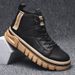 High Top Martin Men's Boots 2023 Autumn And Winter New Trend British Style Black Increase Locomotive Tooling Fashion_vogvips.com