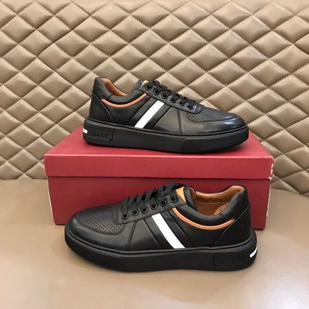 2025 New Men's Genuine Leather Thick Sole Lightweight Striped Non-Slip Casual Sneakers Versatile Board Shoes_vogvips.com