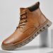 Cotton Boots, Men's Winter Fleece Mid-Top Men's Shoes, Cold Protection, Warmth, Plus Size Outdoor Sports And Leisure Sno_vogvips.com