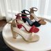 26SS New Summer Desig Sese Niche Iteret Celebrity Chuky Heel Black Strap Sadals Comfortable SW High Heels For_vogvips.com