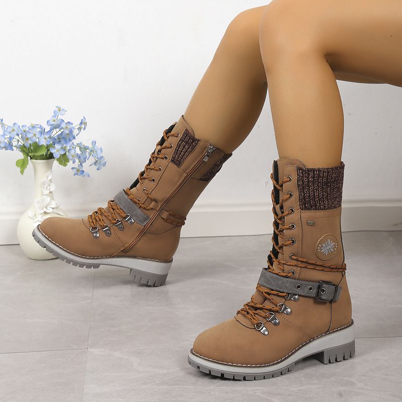 Winter New Fur Integrated Women's Shoes Thick Warm Cotton Shoes High Snow Boots_vogvips.com