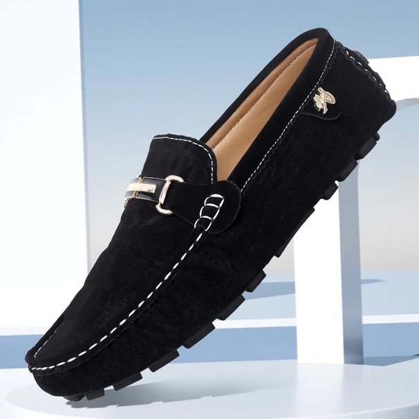 2026 Spring/Summer Large Size Suede Lightweight Loafers, Work In European And American Style, Casual Men's Driving_vogvips.com
