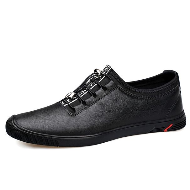 Men's fashion soft leather soft sole casual leather shoes convenient set foot non-slip driving leather shoes_vogvips.com