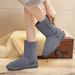1178225343@qq.com Women's 2025 New Autumn Winter Fleece Lined Thickened Cowhide Warm Snow Cotton Shoes Versatile Casual Boots_vogvips.com