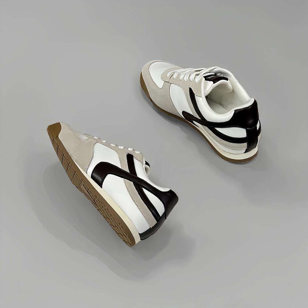 Okimoz White Grey Suede Retro Sneakers Comfortable Casual Walking Shoes Myxczx66_vogvips.com