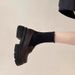 Platform Loafers Women's Shoes Heightening Women's Shoes Small Leather Shoes Women's Single Shoes_vogvips.com