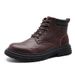 Martin Boots Shoes Men's Big Head Derby Shoes Style Platform Knight Boots Shoes Men_vogvips.com