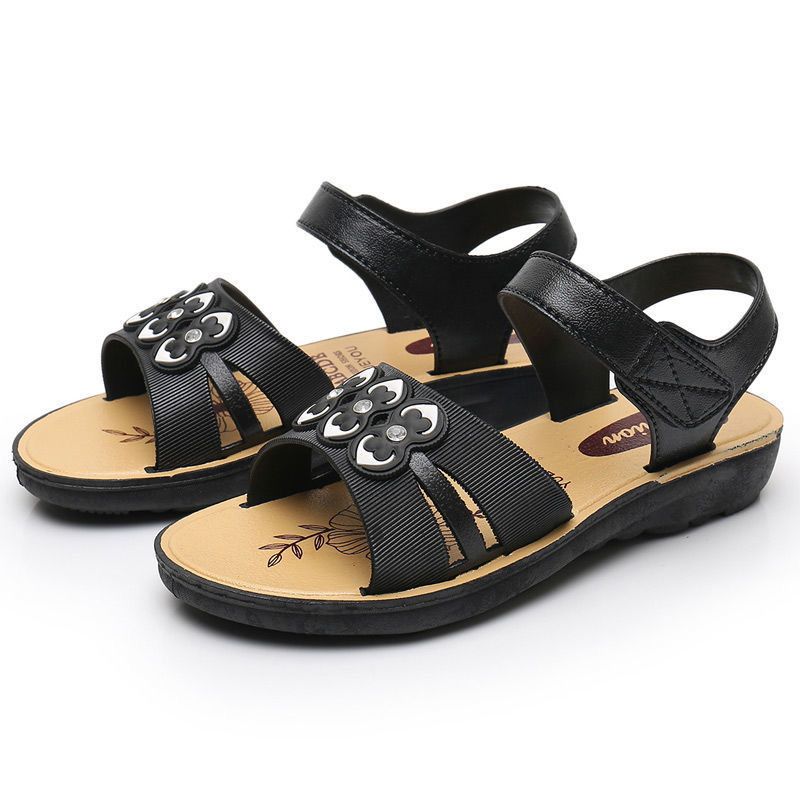 Summer New Women's Sandals, Non-slip, Fashionable, Casual, For Middle-aged Mothers, Wholesale From Street Vendors,_vogvips.com