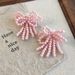 Spring And Summer Girl Beaded Bow Shoe Buckle Retro Knotted Sweet Pink Handmade Beaded Tassel Shoe Accessories_vogvips.com