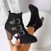 Women Ankle Boots Autumn Winter Short Boots New Large Size Western Ch Elsea Leather For Women With Belt Buckle And Chunky Heel Fashionable Versatile F_vogvips.com