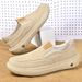 New Deigner Male Loafer Solid Color Leather Caual For Men Soft Sole Moccain Fahion Slip On Shoe Man Buine_vogvips.com