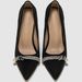 Chic Black Stiletto Pumps With Rhinestone Straps – Trendy Chunky Heel Pointed-Toe Dress Shoes For Women_vogvips.com