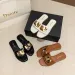 Large Size Shoes Suriname Hot Selling Flat Slippers Women's Metal Buckle Beach Sandals_vogvips.com