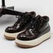 Men's Chunky Derby Boots Retro Motorcycle Style High Top Martin Boots In Yellow/Black/Brown - Fashionable & Comfortable_vogvips.com