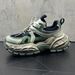 Vintage Distressed Green Elevated Luxury Platform Dad Shoes_vogvips.com