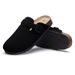 Summer Suede Clogs Slippers Women Clogs Slippers Outdoor Nonslip Beach Sandals UnisexCork Clogs Slippers With Adjustable Buckle_vogvips.com