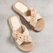 Women’s Shoes New Summer One Line Women's Slippers Rope Bottom Solid Color Fashion Trend Indoor And Outdoor Row Of Flower Slippers_vogvips.com