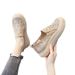 Outdoor Wear 2025 Summer New Style Mesh Soft Bottom Breathable One Step Casual Pregnant Lazy Women's Singles Shoes_vogvips.com