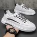 Fashionable Trendy Sports New Foreign Trade Casual Soft-soled Breathable Shoes, Low-top Shallow White Shoes For Men,_vogvips.com