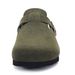 Shevalues Men's Suede Soft Leather Mules New Summer Men Cork Sandals Comfort Slip On Unisex Clogs With Arch Support_vogvips.com