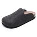 Men's & Women's Felt Clog Slippers - Soft Wool & Cork Lined Breathable House Shoes For Indoor/Outdoor,_vogvips.com