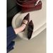 2025 New Elegant Bow Mary Jane Fairy Coarse Low Custom Temperament Pointed Shallow Mouth Small Leather Shoes For Women_vogvips.com