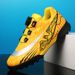 New children's soccer shoes short broken nails tf boys primary school girls rotary buckle breathable game training shoes_vogvips.com
