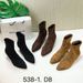 S538-1 French Style 2025 Autumn Winter New Elegant Slim Ankle Pointed Toe Fashion Martin Boots For Women_vogvips.com