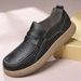 Euro Step First Layer Cowhide Men's Loafers Slip-On Casual Leather Breathable Non-Slip Trendy Shoes_vogvips.com