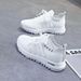 2024 Summer New Women's White Sneakers Lightweight Breathable Casual Versatile Sports Mesh Dad Shoes_vogvips.com