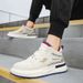 Men's New Summer Casual Versatile Forrest Gump Thick-Soled Dad Soft-Soled Height-Increasing White Fashion Trendy Shoes_vogvips.com