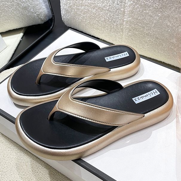 Silver Flip-Flops Wome, Tredy Summer Outdoor Fashio Soft Sole Toe-Post Beach Sadals, No-Slip Cool Slippers For_vogvips.com