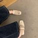 Unique Woven Hollow Mesh For Women, 2025 Spring/summer New European And American Fashion Flat Breathable Closed-toe_vogvips.com