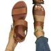 Roman New Summer Fashion, Comfortable For Outdoor Wear, Women's European And American Style, Ankle Strap, Round Toe,_vogvips.com