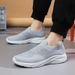 Men's sneakers fly woven breathable mesh top slip-on_vogvips.com