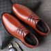 Men's Genuine Leather Dress Shoes - Breathable Business Formal Shoes With Pointed Toe & Lace-Up Design, Comfortable & Stylish For Office & Wedding_vogvips.com
